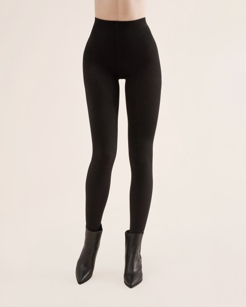 Gabriella Warme Winterstrumpfhose ohne Muster Arctic, 500 DEN