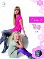 Fiore Schimmernde Kinderstrumpfhosen mit Muster Lilit 40 DEN Fiore Schimmernde Kinderstrumpfhosen mit Muster Lilit 40 DEN